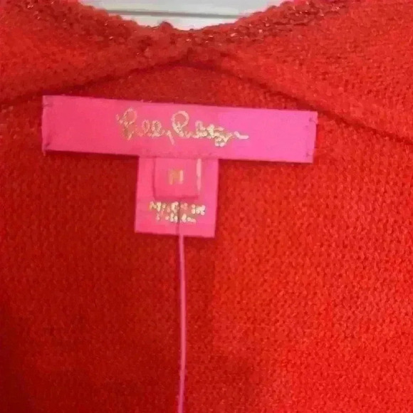 NWT Lilly Pulitzer Sevie Sweater Ruby Red size Medium item# 2Q - Picture 6 of 12